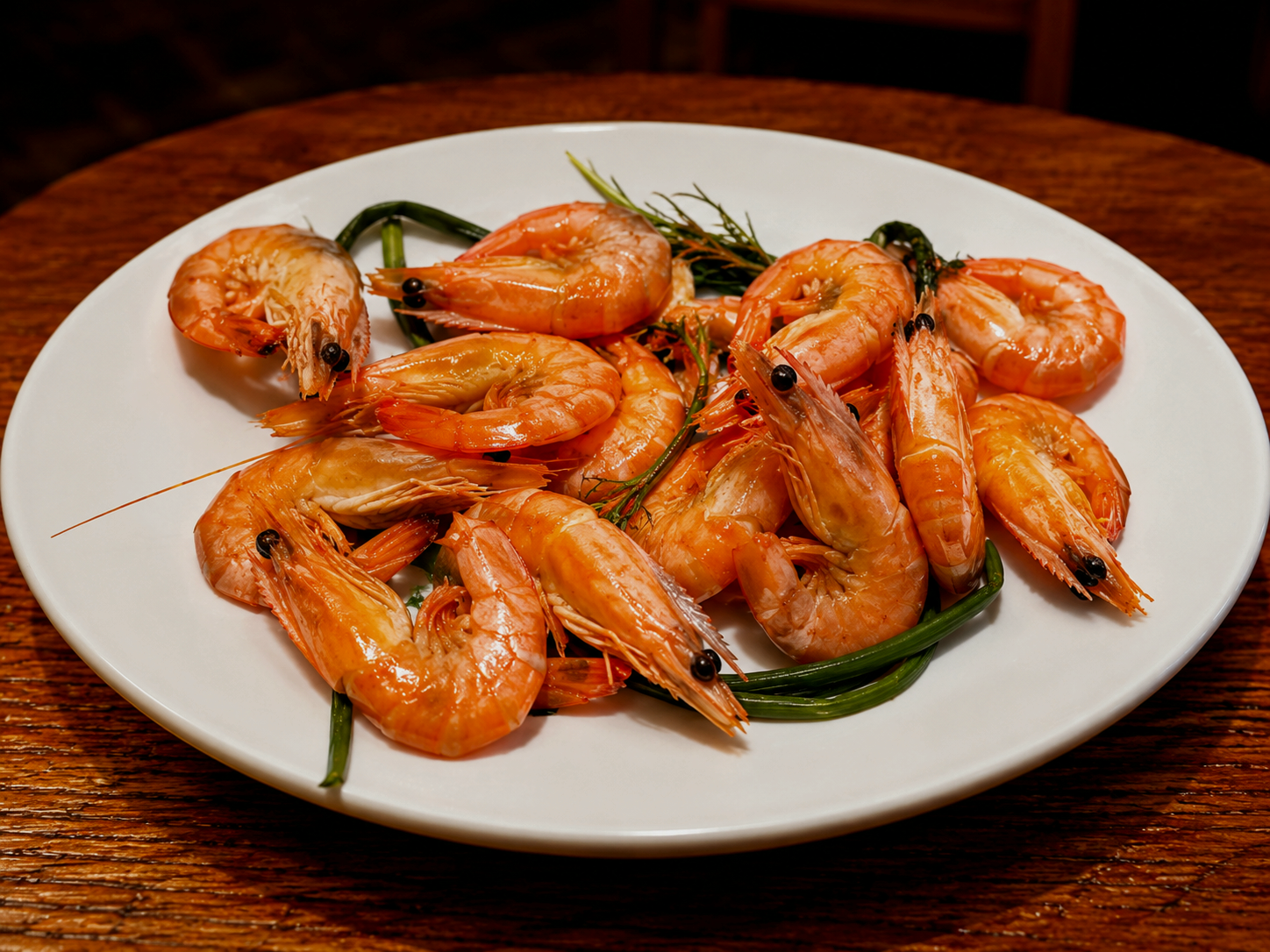 Shrimps boiled in beer