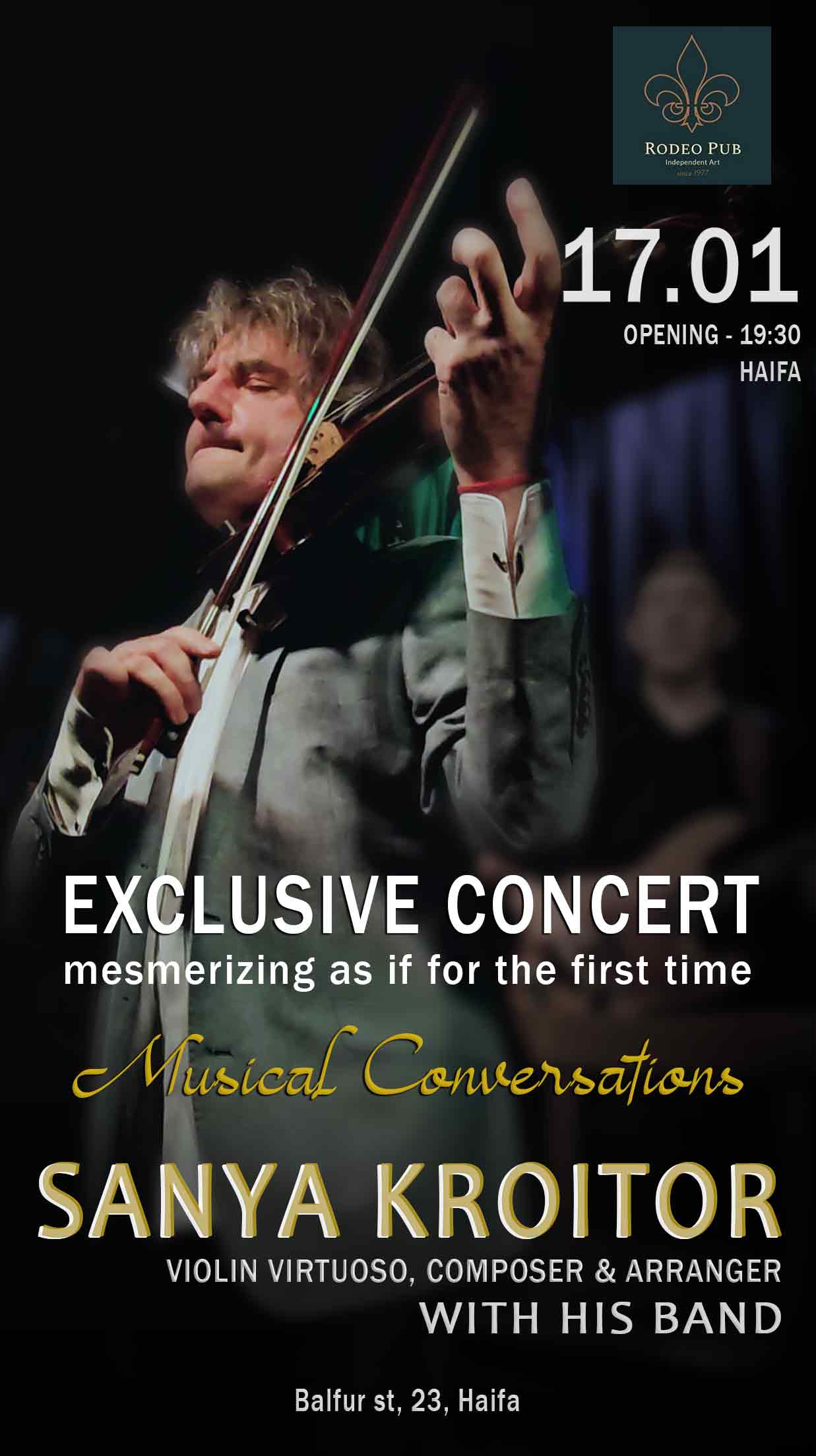 Sanya Kroitor - exclusive live concert in Rodeo