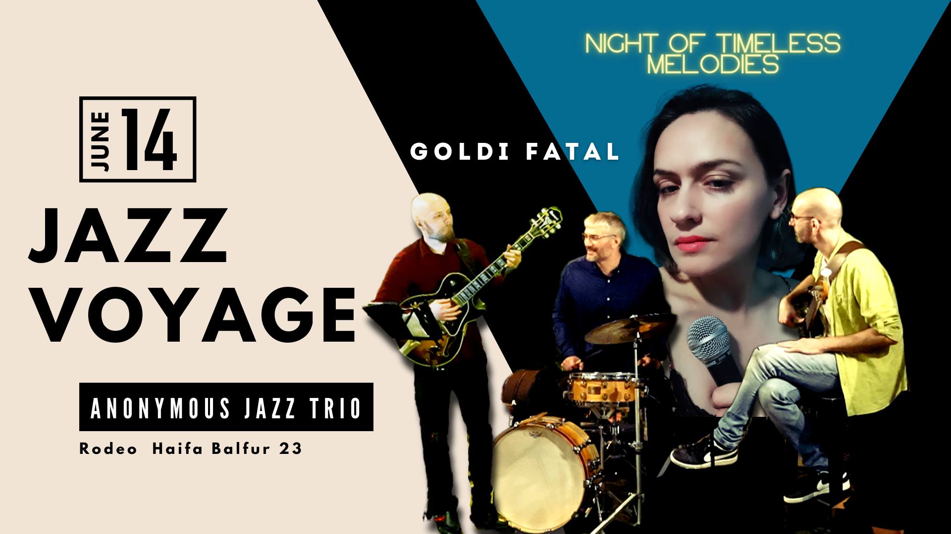Anonymous Jazz Trio feat. Goldi Fatal | Rodeo Haifa 🎭