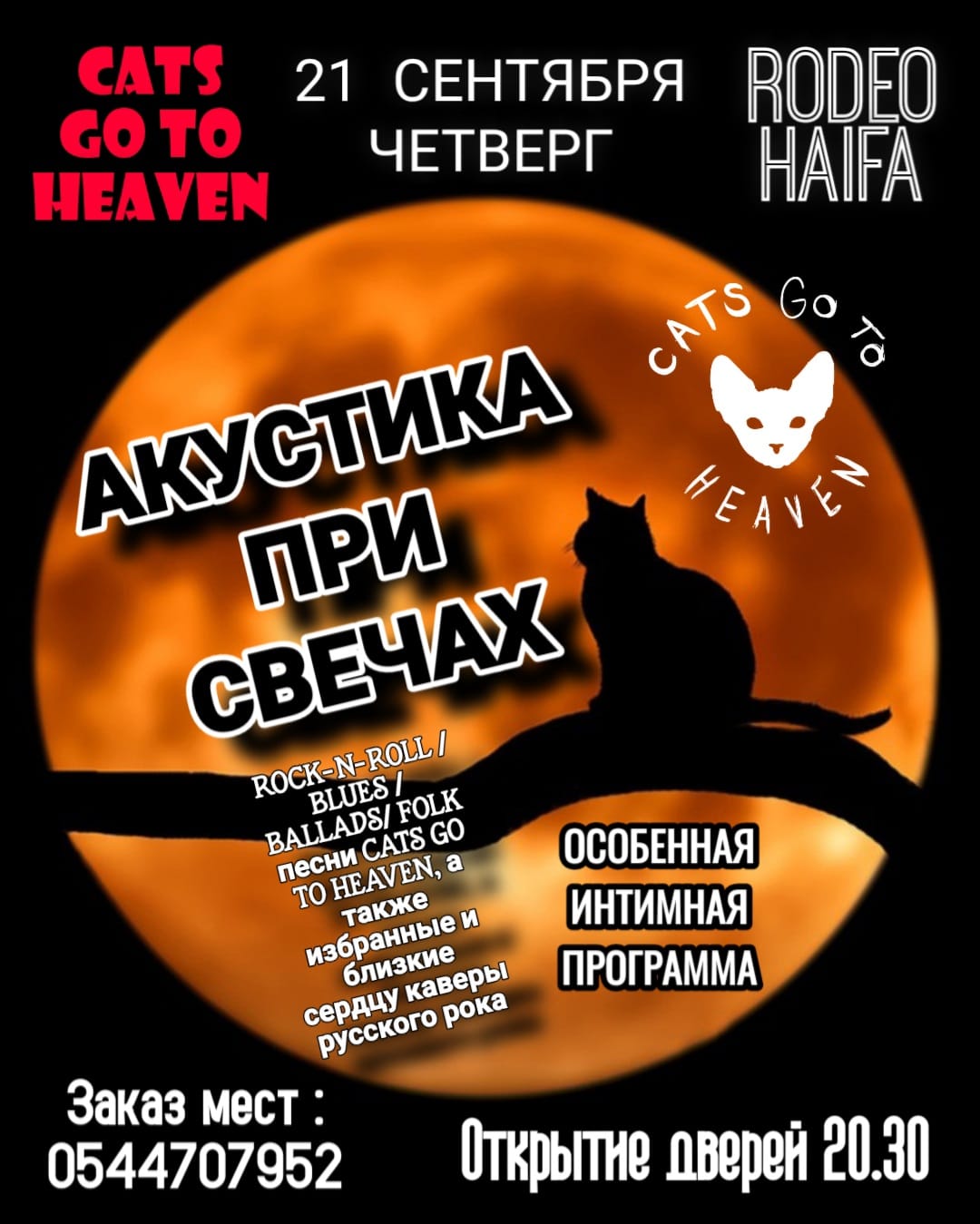 CATS GO TO HEAVEN at Rodeo Haifa