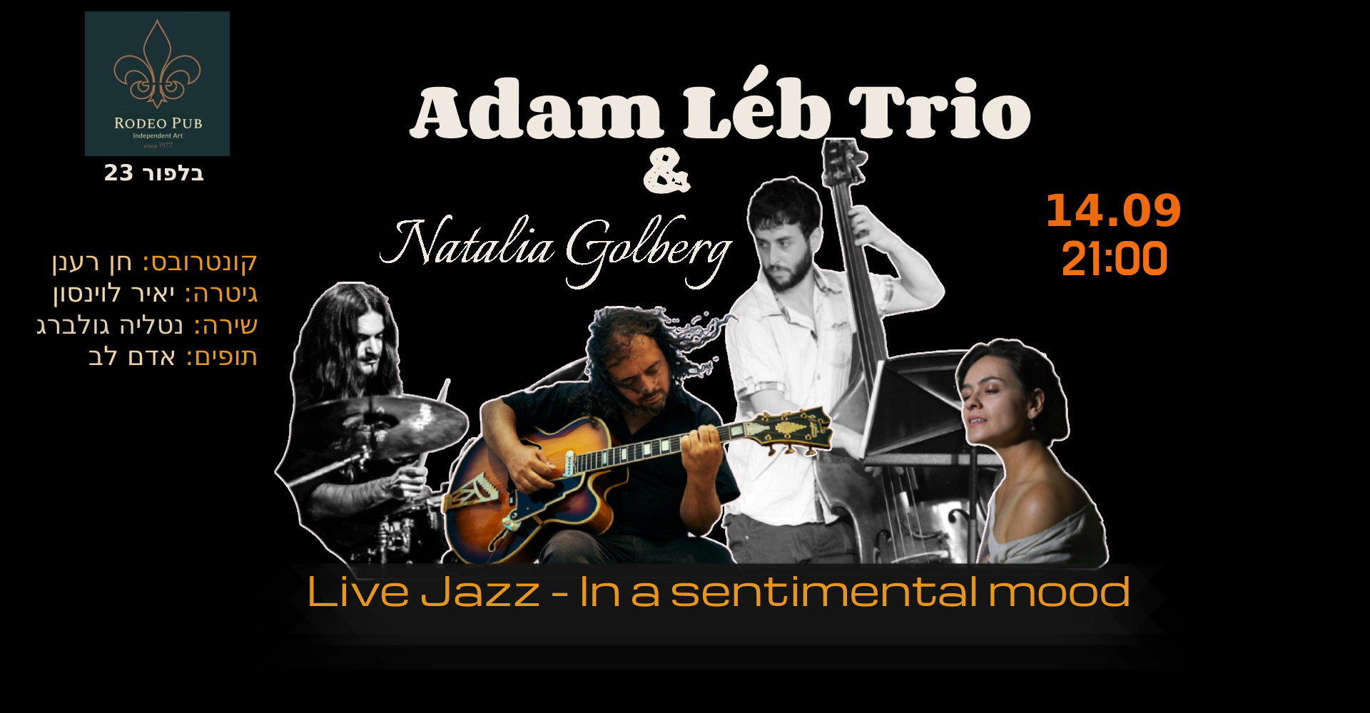 Natalia Golberg & Adam Leb Trio at Rodeo