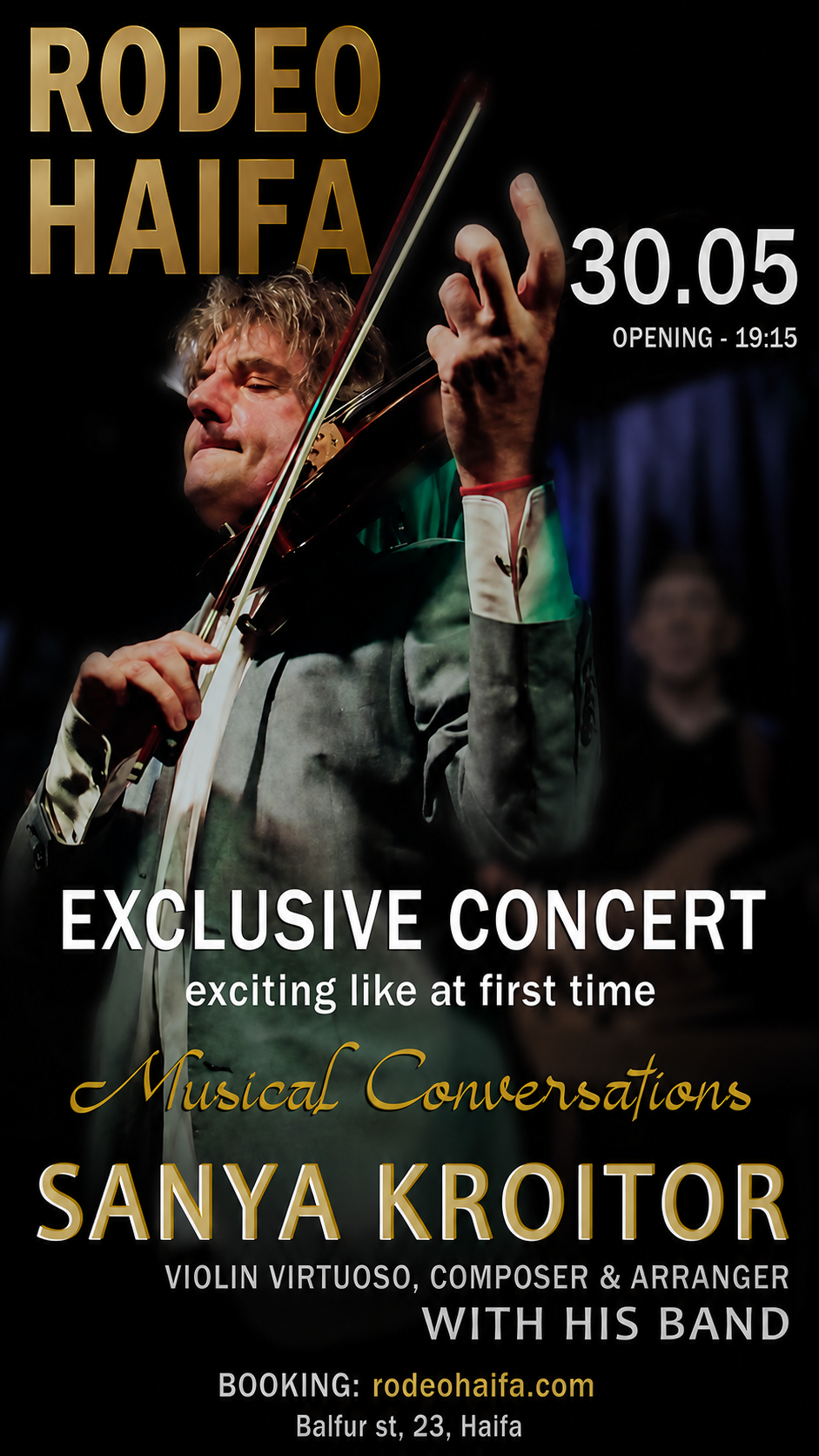 Sanya Kroitor with his band - exclusive live concert in Rodeo