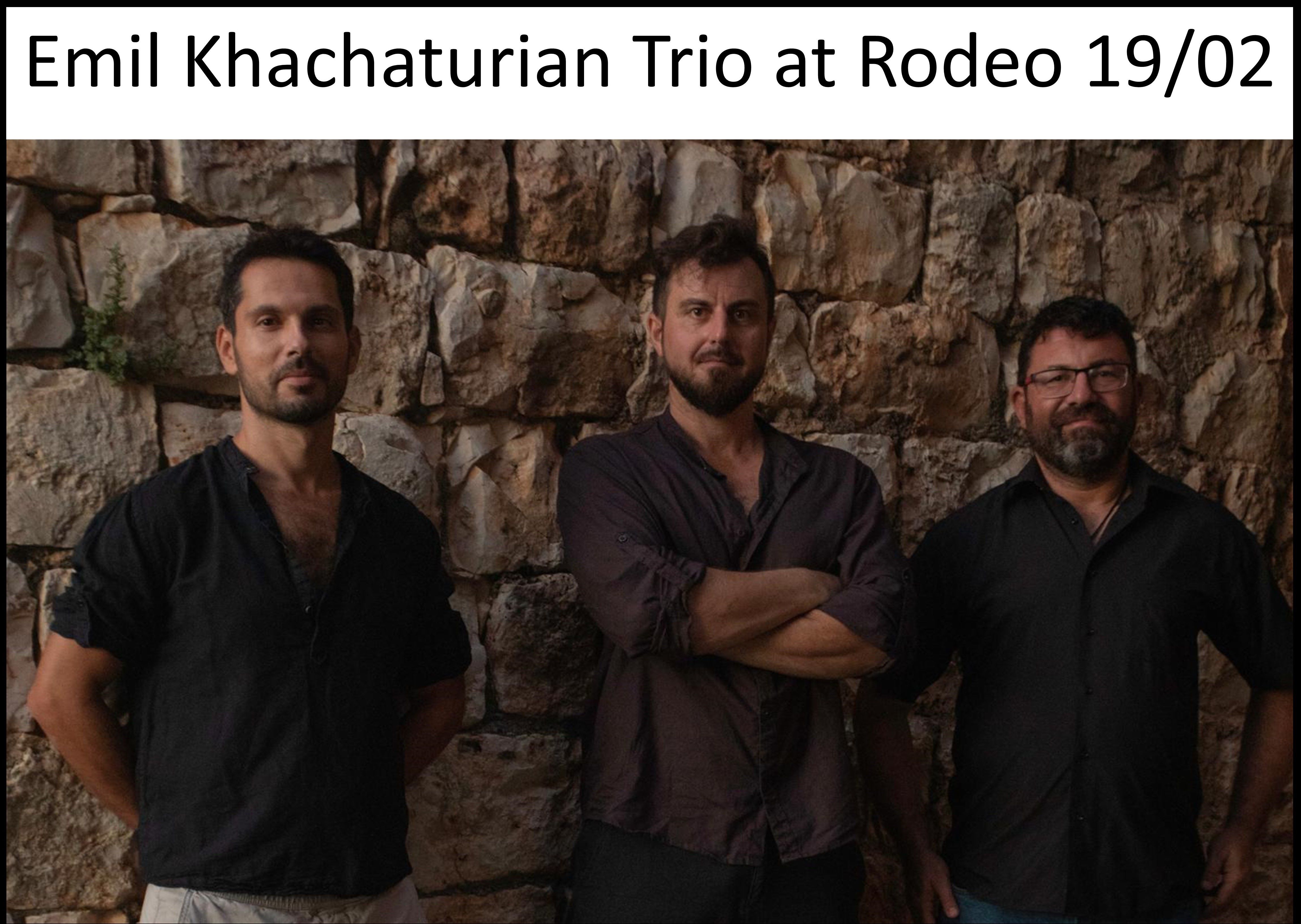 Emil Khachaturian Trio at Rodeo Haifa