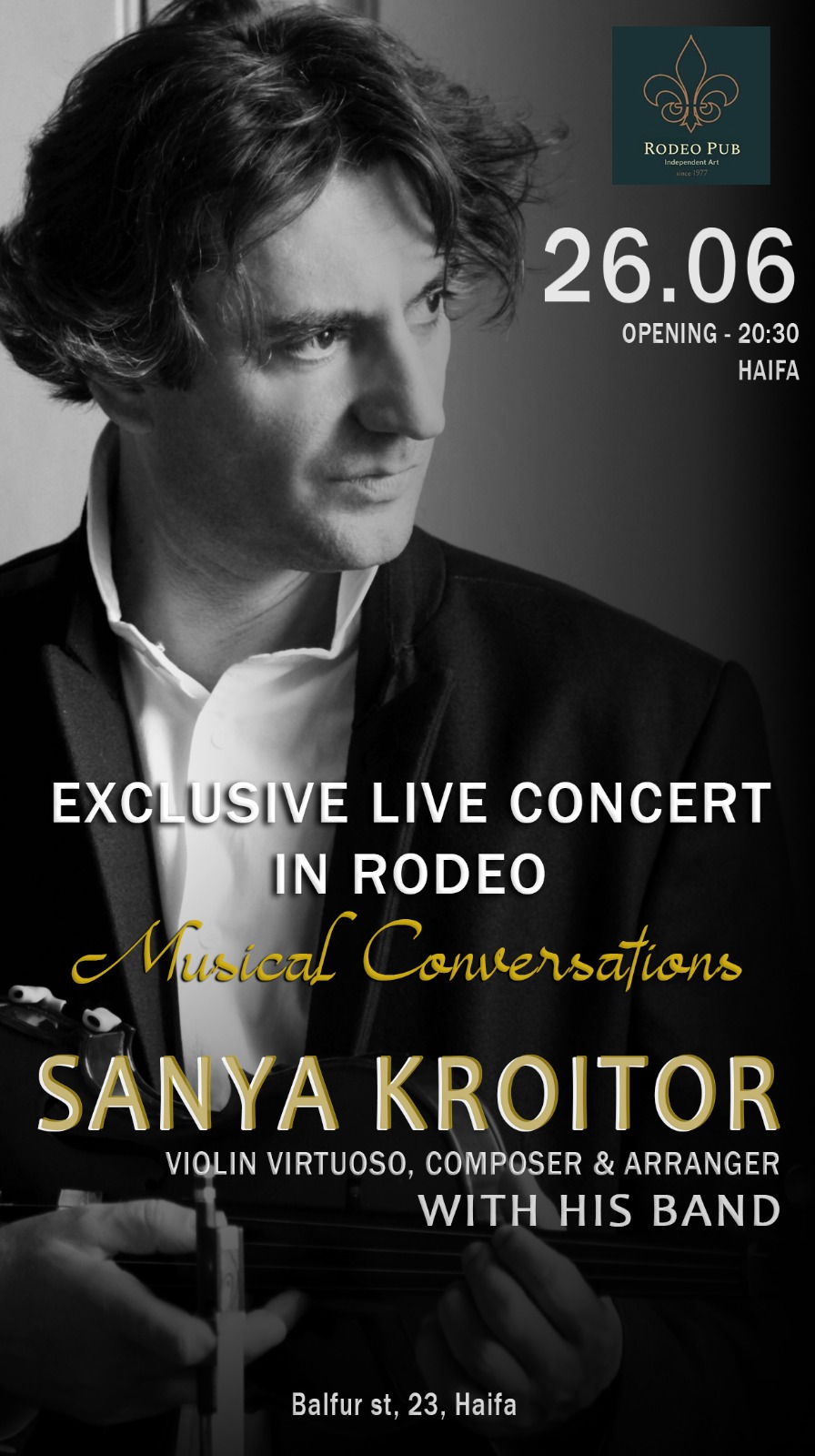 Sanya Kroitor - exclusive live concert in Rodeo - .SOLD OUT