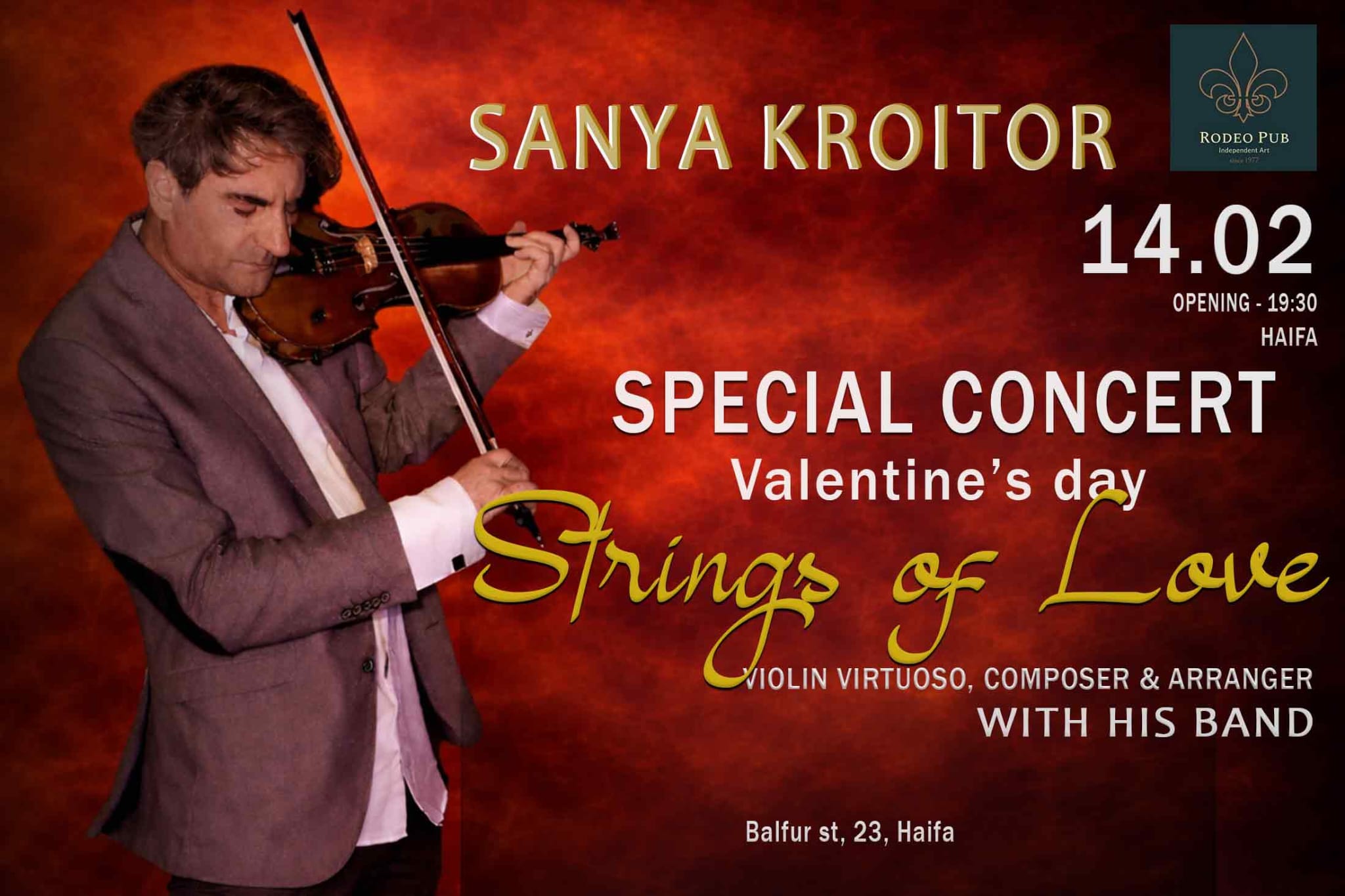 Sanya Kroitor - exclusive live concert in Rodeo at Valentine's day