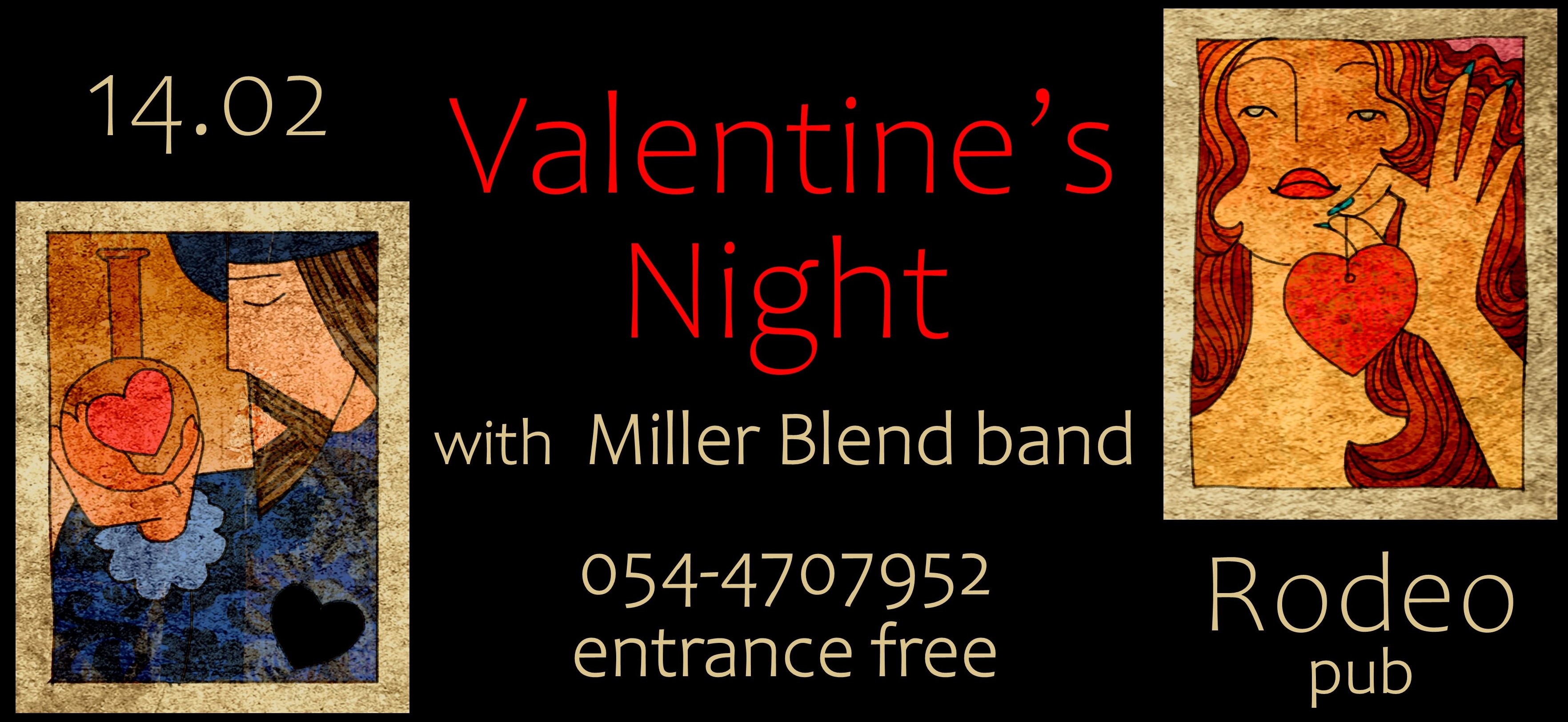 Valentine's Night with Miller Blend Band at Rodeo